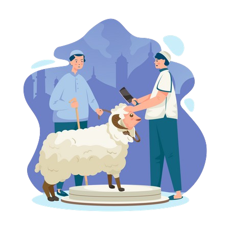 a muslim wants to sacrifice a sheep illustration svg download png 7271075 removebg preview