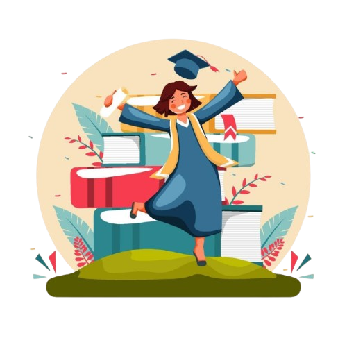 happy graduation celebration concept free vector removebg preview