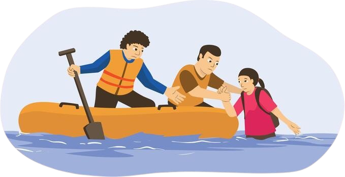illustration flood save girl vector removebg preview