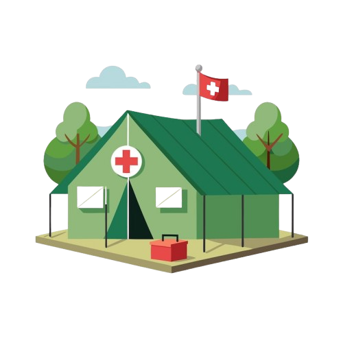 medical tent with red cross flag first aid kit 1367456 9596 removebg preview