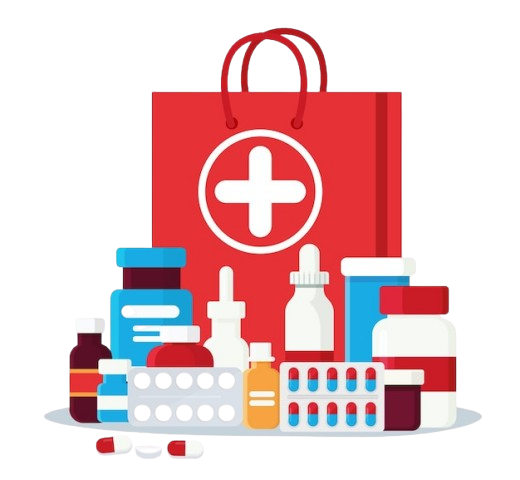 pharmacy set items medicines medical products vector illustration flat cartoon style 505557 11361 removebg preview